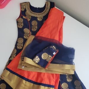 Three piece party wear girl dress